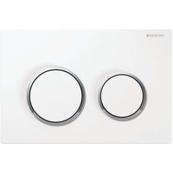 Geberit Kappa21 - Plaque de déclenchement, blanc / chrome brillant 115.240.KJ.1