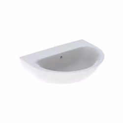 Geberit Renova lavabo sans trou de robinetterie avec trop-plein visible conception intérieure du bassin optimisée pour lécoul ...