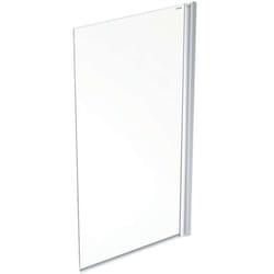 Geo - Paroi de baignoire 80 x 150 cm, argent/verre clair 560.118.00.2 - Geberit
