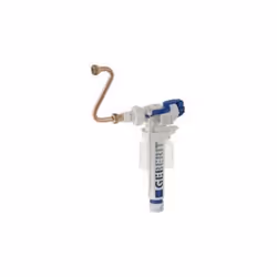 Description générale Robinet flotteur de qualité Geberit, modèle UNIFILL 240.705.00.1, conçu pour les réservoirs d'eau encast ...
