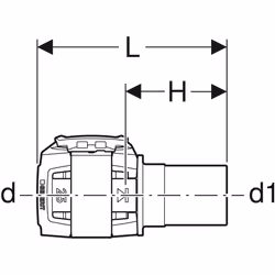 Geberit 620.242.00.1 raccord des tuyaux d'eau Connecteur de tuyau 1 pièce(s)