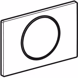 Geberit 115.758.KK.5 pièce de remplacement de chasse d’eau Plaque de rinçage Blanc