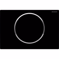 Geberit 115.758.KM.5, Plaque de rinçage, Noir, Chrome, Geberit, 246 mm, 14 mm, 164 mm