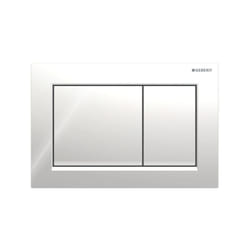 Geberit - Omega30 - Plaque de déclenchement OMEGA30, chrome brillant/ chrome mat 115.080.KH.1