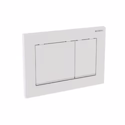 Plaque de recouvrement - Geberit - Omega 30 - Chromé - Double mécanisme - Toilettes standard