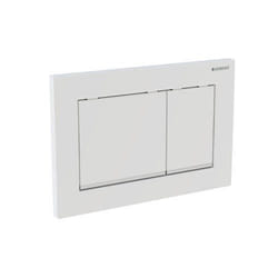 Plaque de recouvrement - Geberit - Omega 30 - Chromé - Double mécanisme - Toilettes standard