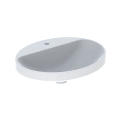 Geberit - VariForm lavabo encastré ovale, 550x450mm, avec trou pour