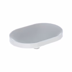 Lavabo encastré VariForm Geberit sans trou de coulée sans trop-plein elliptique 600x400mm fond vitré Peut être combiné avec : ...