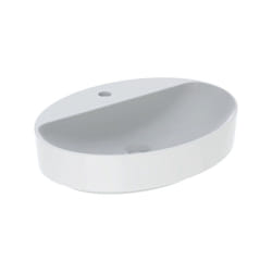 Geberit - VariForm Vasque à poser ovale, 600x450mm, avec trou pour