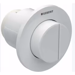 Poussoir. Releveur pneumatique. Capillaire pneumatique, longueur 2 m. Fourreau, longueur 1,7 m. Boîte d'encastrement avec boî ...