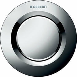 Geberit - Systèmes de chasse d'eau - Déclenchement à distance type 01, pneumatique, pour rinçage simple touche, chrome brillant
