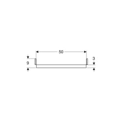 Traverse bâti-support Geberit Duofix pour niche de rangement
