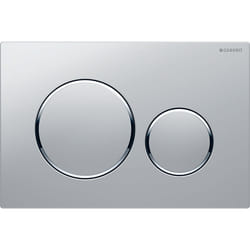 Geberit 115.882.JQ.1 pièce de remplacement de chasse d’eau Plaque de rinçage Rouge, Chrome