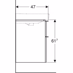 Geberit 500.354.00.1 armoire de rangement de salle de bain Blanc - Vue supplémentaire 5