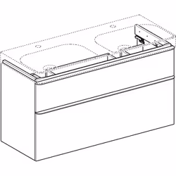 Geberit 500.356.JR.1 armoire de rangement de salle de bain Gris, Bois