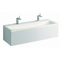 Xeno 2 lavabo avec 2 trous pour robinetterie et sans - Geberit