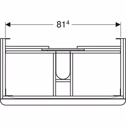 Geberit 500.354.JR.1 armoire de rangement de salle de bain Gris, Bois