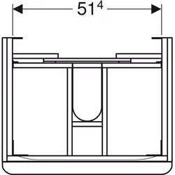 Geberit 500.352.JR.1 armoire de rangement de salle de bain Gris, Bois