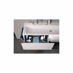 Geberit Xeno2 armoire sous lavabo suspendu 1395x350x473 mm avec 2 tiroirs Ouverture par mécanisme push-to-open Tiroir avec fe ...