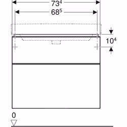 Geberit 500.353.JR.1 armoire de rangement de salle de bain Gris, Bois - Vue supplémentaire 4