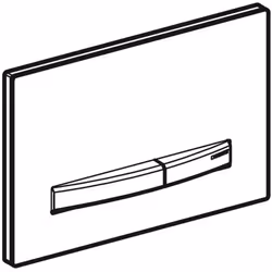 Geberit 115.788.JM.2 pièce de remplacement de chasse d’eau Plaque de rinçage Chrome