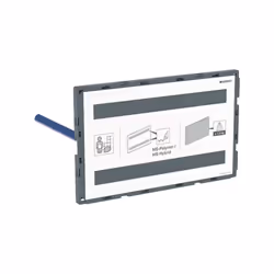 Geberit Omega 1 x plaque de recouvrement l x p x h : 18,3 x 1,8 x 11,3 cm pour recouvrir l'ouverture de service des chasses d ...