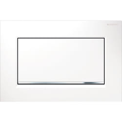 Geberit 115.893.KJ.1 pièce de remplacement de chasse d’eau Plaque de rinçage Blanc, Chrome