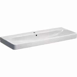 Lavabo avec trou pour robinetterie couleur : blanche matériau : céramique sanitaire avec trop-plein avec trou pour robinetter ...