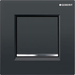 Geberit 116.017.KM.1 pièce de remplacement de chasse d’eau Plaque de rinçage Noir, Chrome