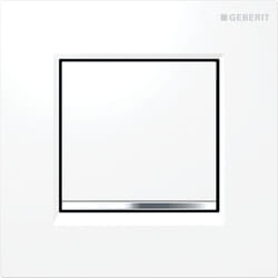 Geberit 116.017.KJ.1 pièce de remplacement de chasse d’eau Plaque de rinçage Blanc, Chrome