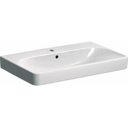 Geberit Smyle Square - lavebo 75x48 cm, avec trop-plein, trou pour robinetterie, blanc 500.249.01.1
