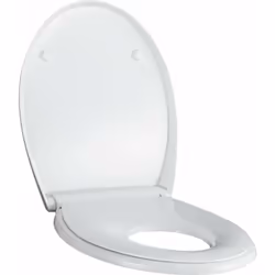 Abattant de WC enfant Selnova, fixation par le haut couleur blanche matériau duroplast dimensions 475 × 375 × 65 mm avec abai ...