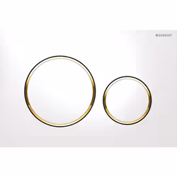 Geberit 115.882.KK.1, Plaque de rinçage, Blanc, Geberit, 246 mm, 12 mm, 164 mm