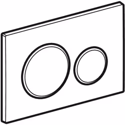 Geberit 115.882.KK.1 pièce de remplacement de chasse d’eau Plaque de rinçage Blanc