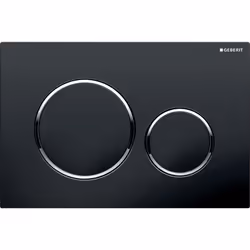 Geberit 115.882.KM.1, Plaque de rinçage, Noir, Chrome, Geberit, 246 mm, 12 mm, 164 mm