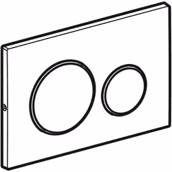 Geberit 115.889.SN.1 pièce de remplacement de chasse d’eau Plaque de rinçage