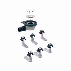 Utilisations : Pour le montage à lintérieur des bâtiments Pour le drainage des surfaces de douche Geberit Setaplano Pour les  ...