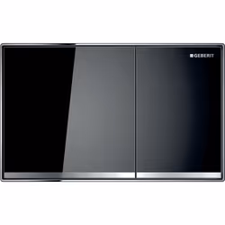 Geberit 115.640.SJ.1, Plaque de rinçage, Noir, Chrome, Geberit, 214 mm, 25 mm, 132 mm