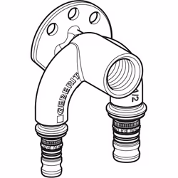 Geberit 603.273.00.5 raccord des tuyaux d'eau Connecteur de tuyau 1 pièce(s)