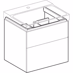 Geberit 500.506.01.1 armoire de rangement de salle de bain Blanc - Vue supplémentaire 2