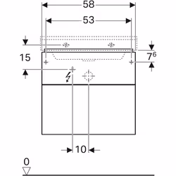 Geberit 500.506.01.1 armoire de rangement de salle de bain Blanc - Vue supplémentaire 4