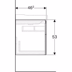 Geberit 500.506.01.1 armoire de rangement de salle de bain Blanc - Vue supplémentaire 5