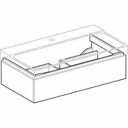 Geberit 500.508.01.1 armoire de rangement de salle de bain Blanc - Vue supplémentaire 2