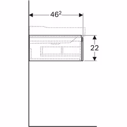 Geberit 500.508.43.1 armoire de rangement de salle de bain Gris - Vue supplémentaire 5