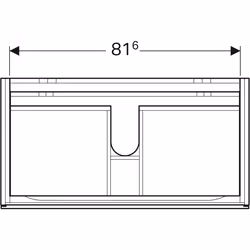 Geberit 500.509.01.1 armoire de rangement de salle de bain Blanc - Vue supplémentaire 3