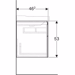 Geberit 500.509.01.1 armoire de rangement de salle de bain Blanc - Vue supplémentaire 5