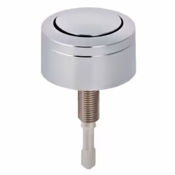 Bouton poussoir pour mécanisme de chasse Geberit, rinçage interrompable, chromé brillant référence 241.820.21.1.Bouton de com ...