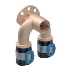 Applique double 90° FlowFit - DN. 20 / 15 - Ø 25 + Ø 25 mm - Rp. 1/2 - GEBERIT - 620.852.00.1