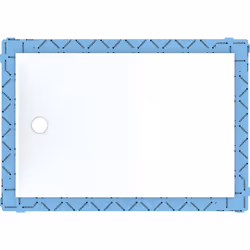 Geberit 154.264.11.1, 1200 mm, 800 mm, 45 mm