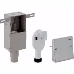 Siphon à encastrer pour appareils, avec 2 raccords Pour un montage dissimulé Pour raccorder un lave-linge et un sèche-linge à ...
